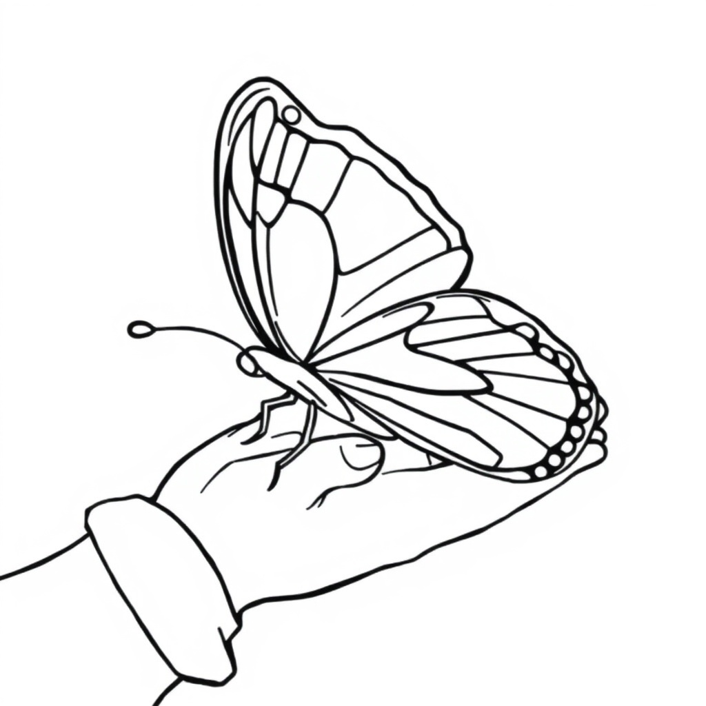 butterfly coloring page 6