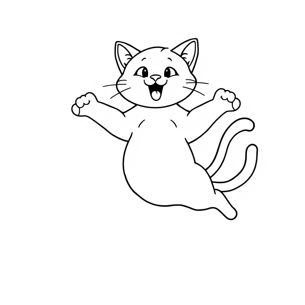 cat coloring page 6
