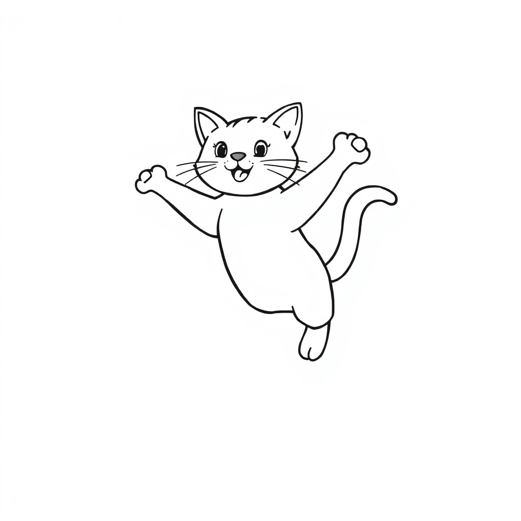 cat coloring page 6