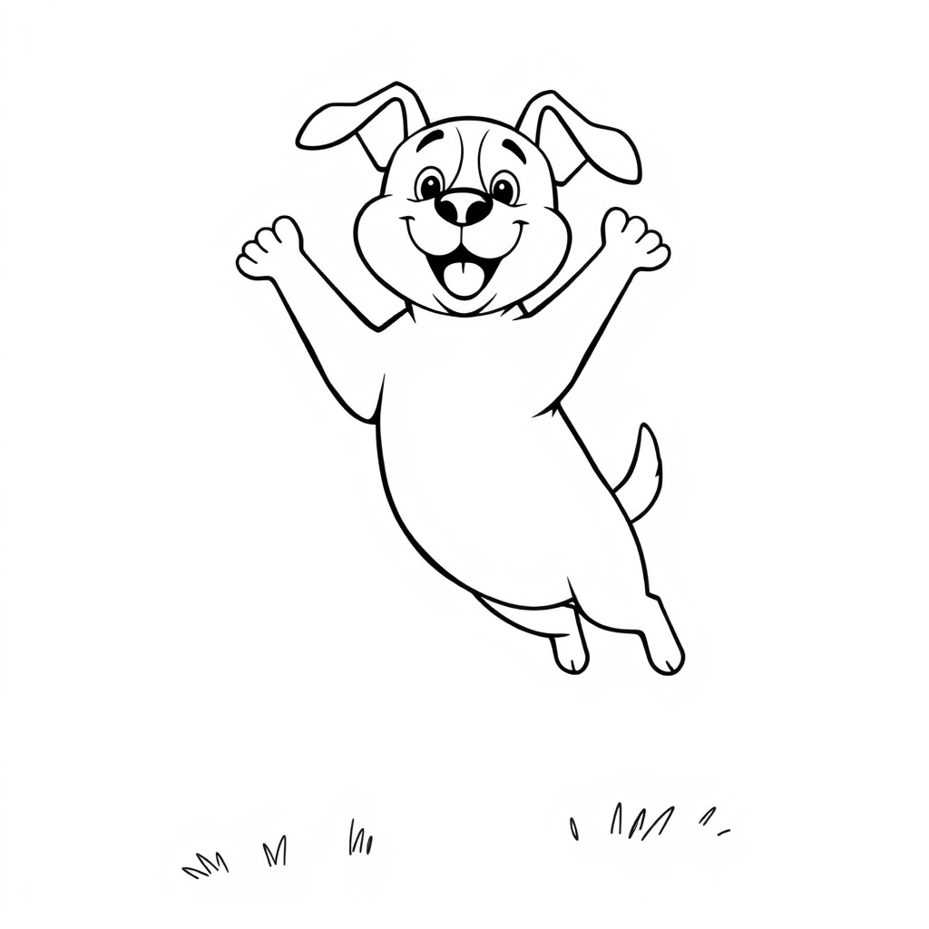 dog coloring page 6