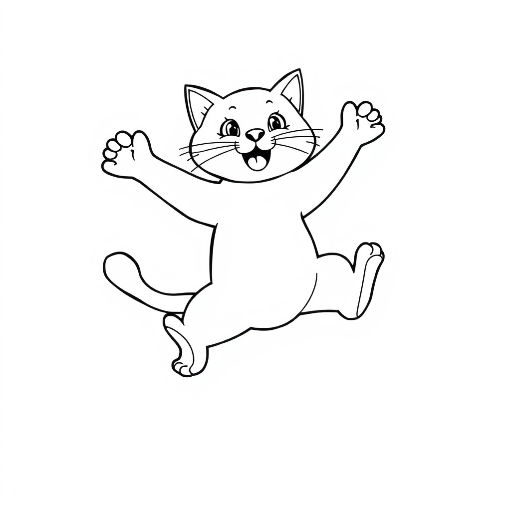 cat coloring page 6