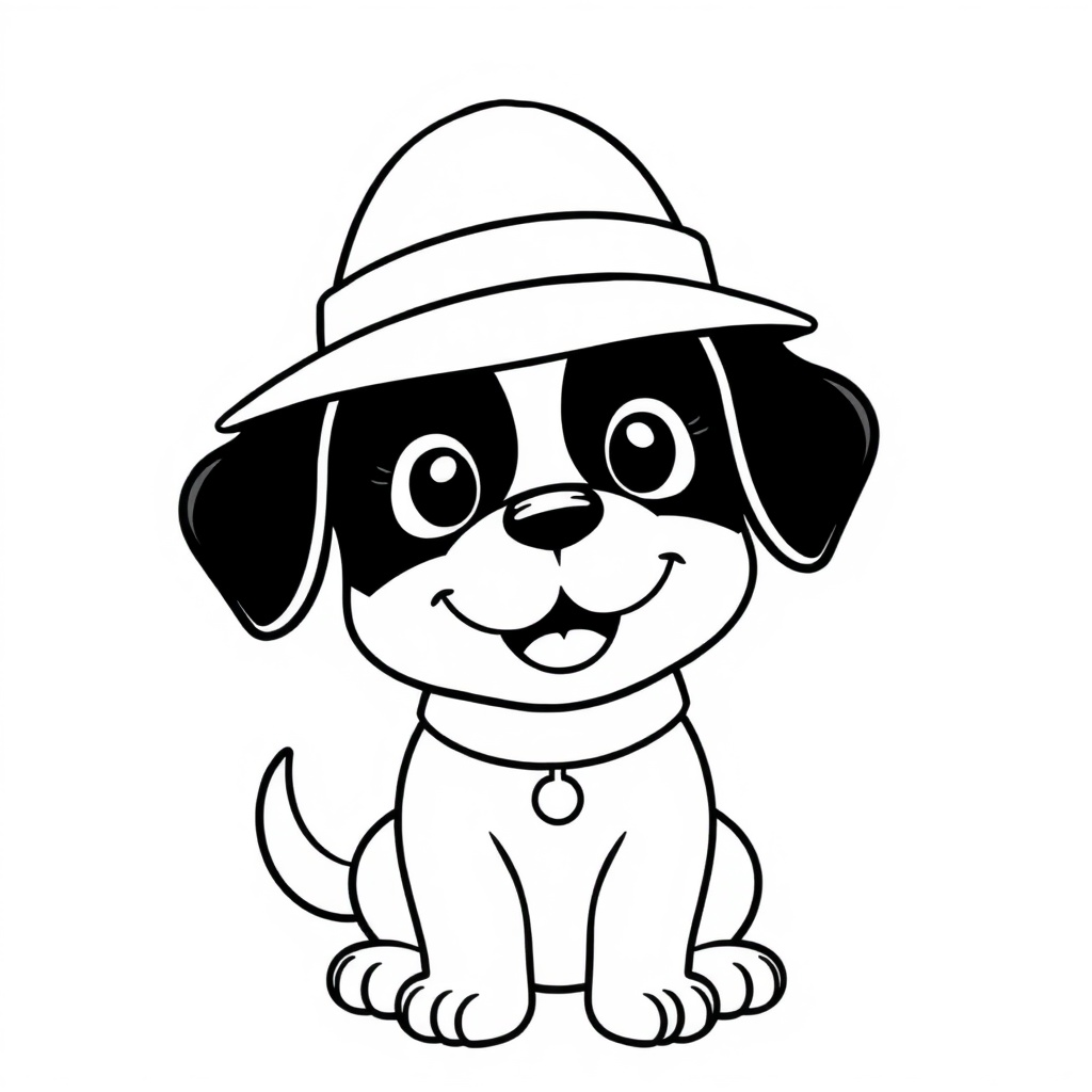 dog coloring page 7