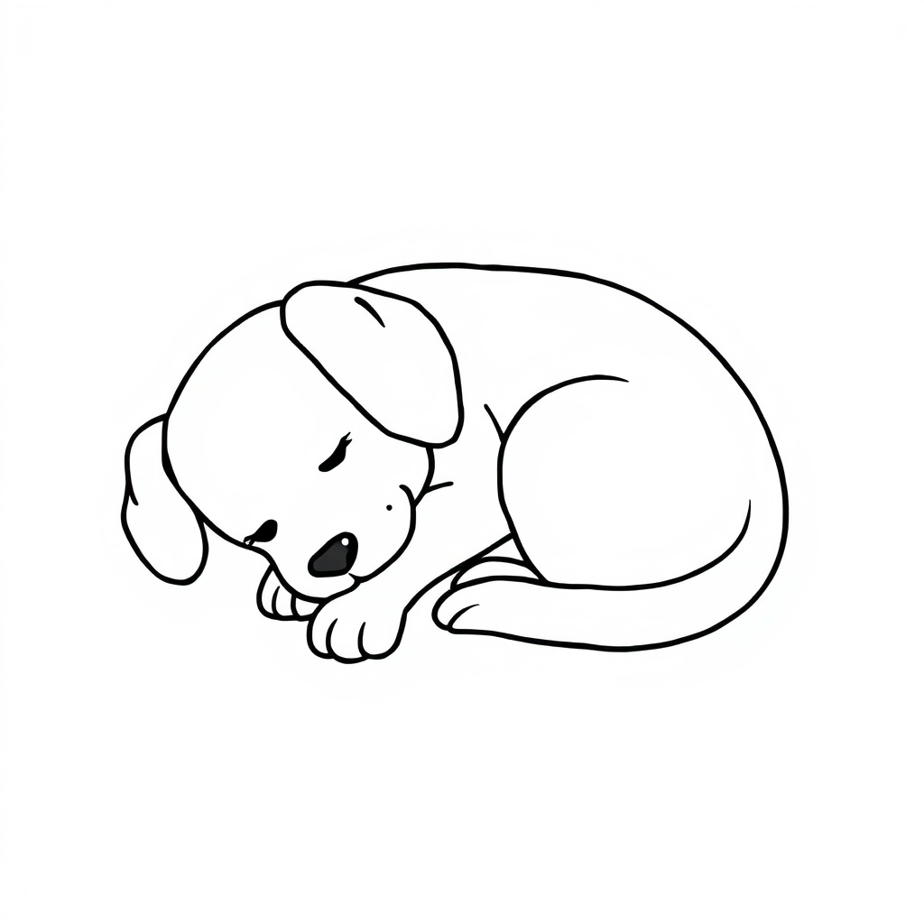 dog coloring page 5