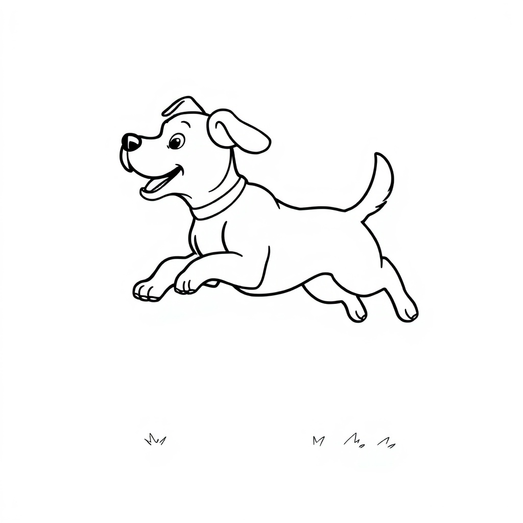 dog coloring page 6