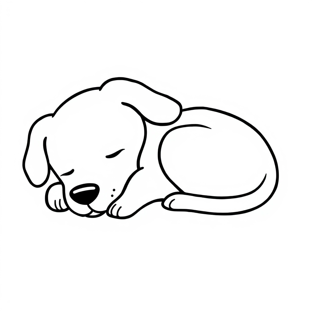 dog coloring page 5