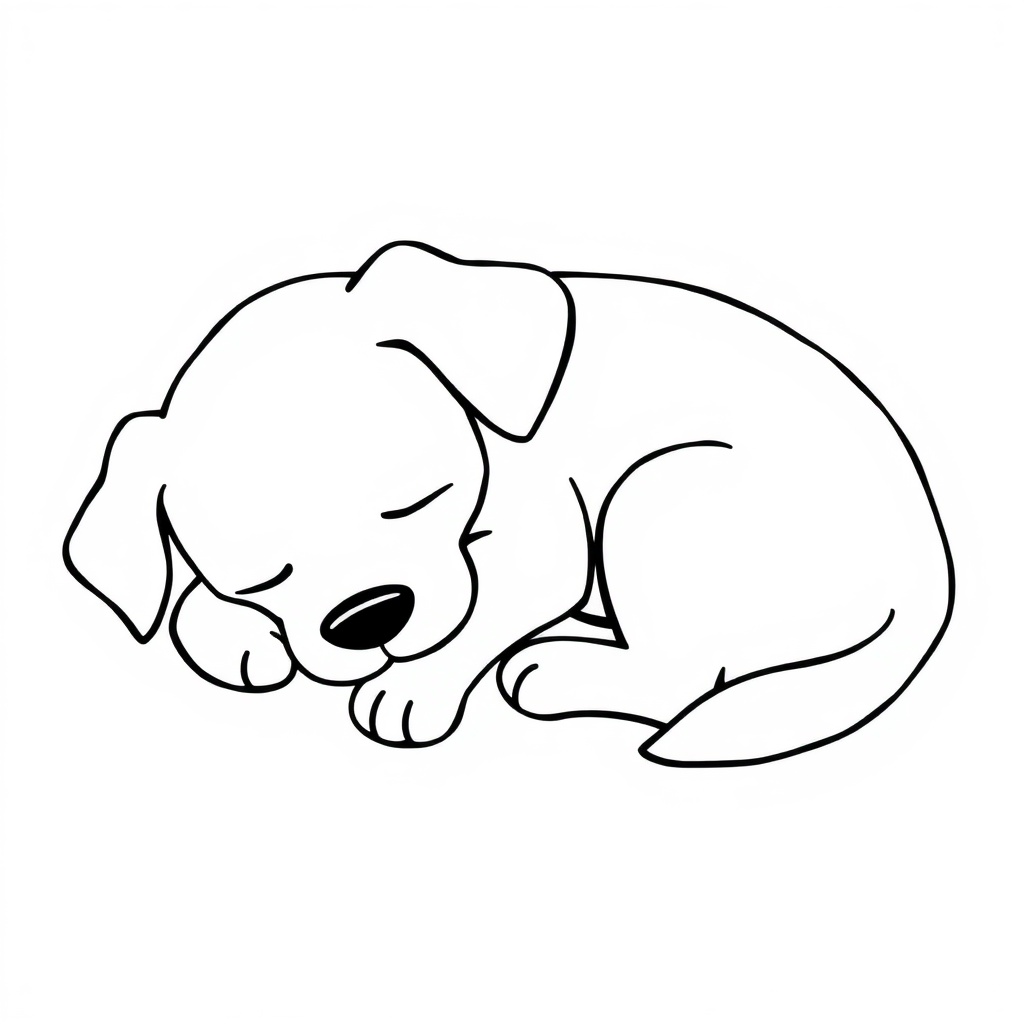 dog coloring page 5