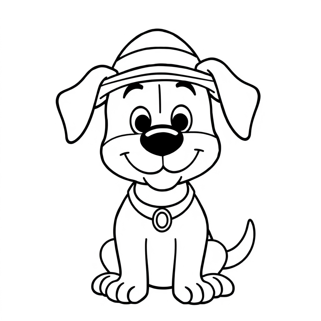 dog coloring page 7