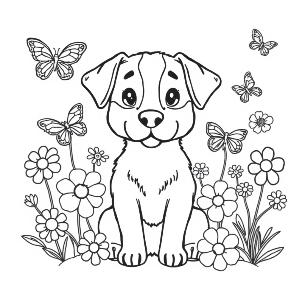 dog coloring page 8