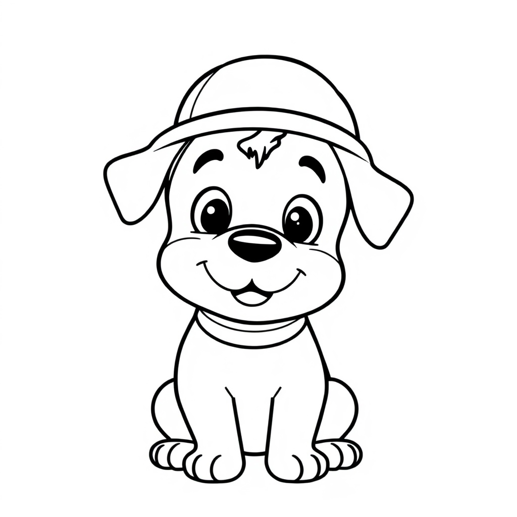 dog coloring page 7