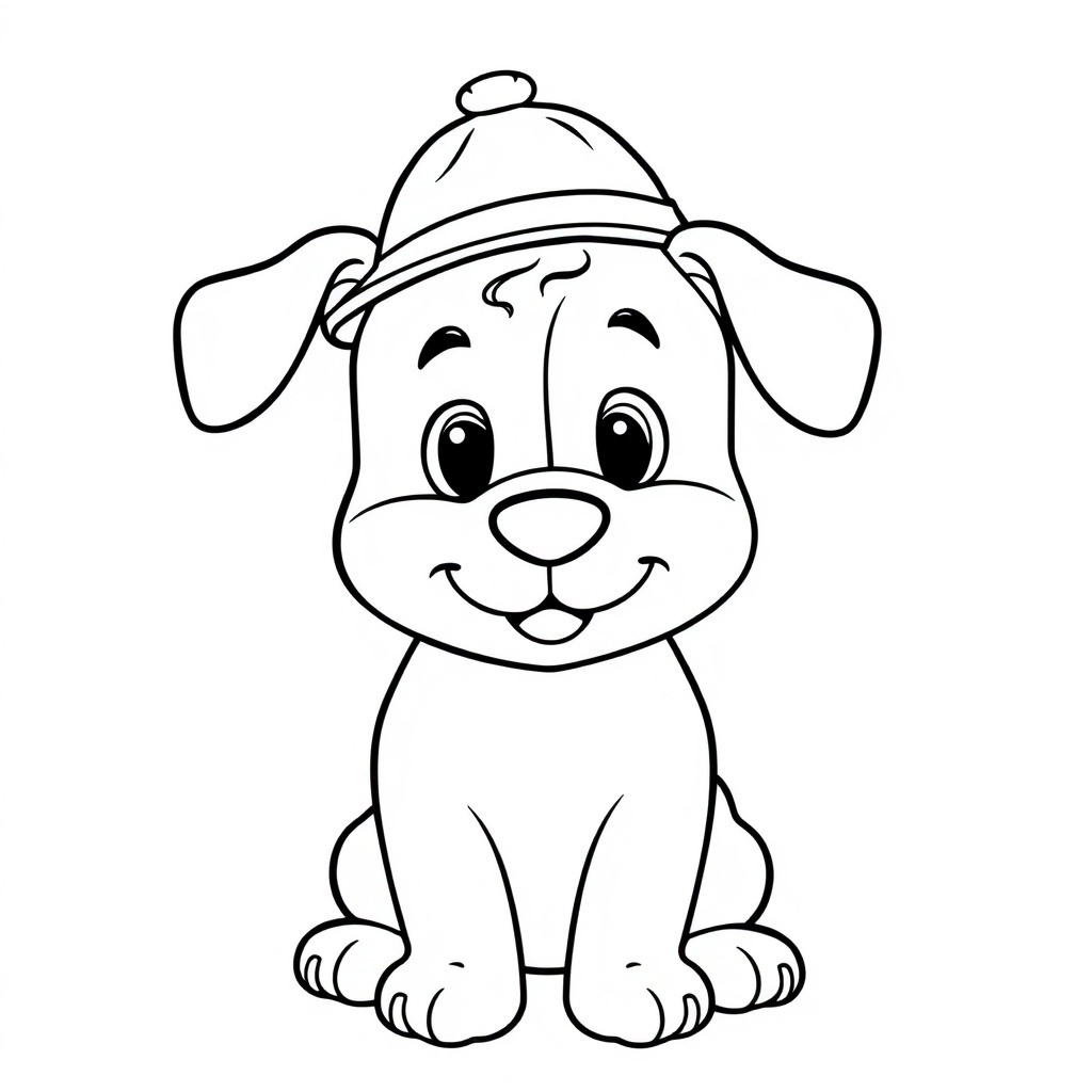 dog coloring page 7