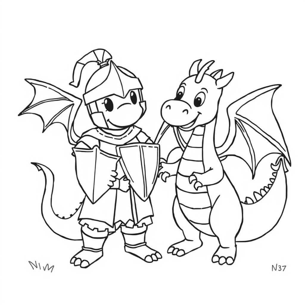 dragon coloring page 5