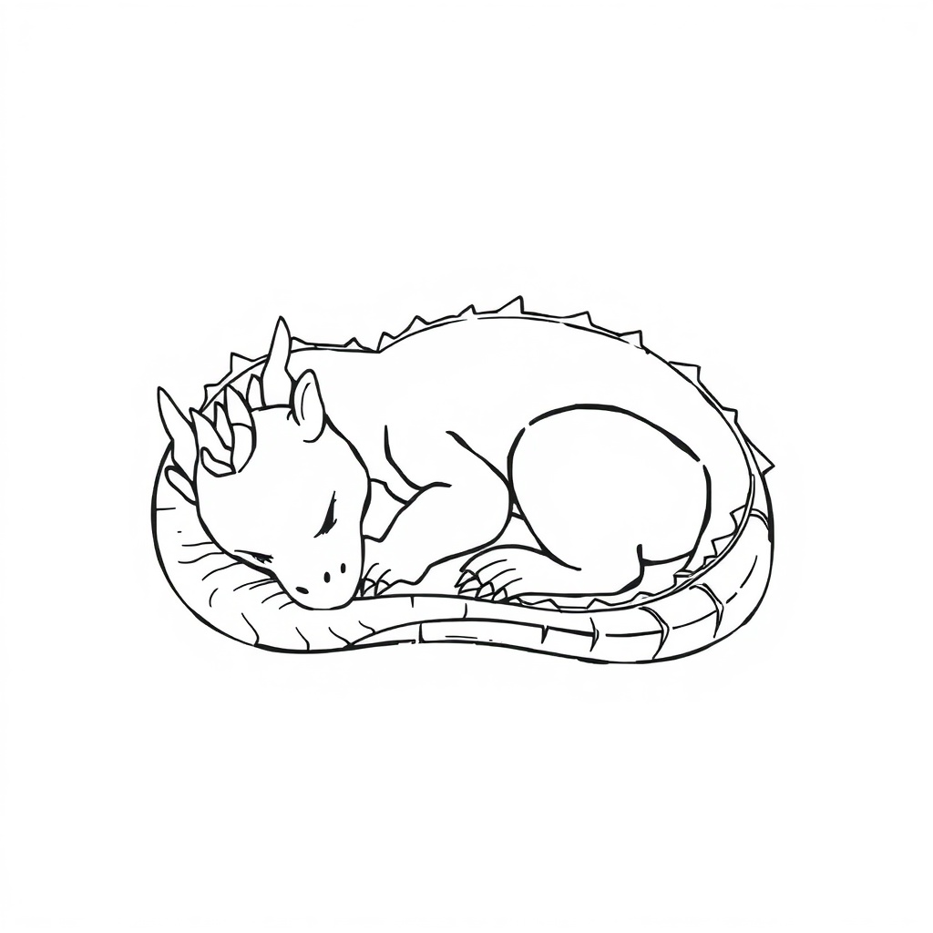 dragon coloring page 7
