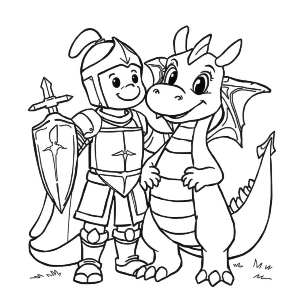 dragon coloring page 5
