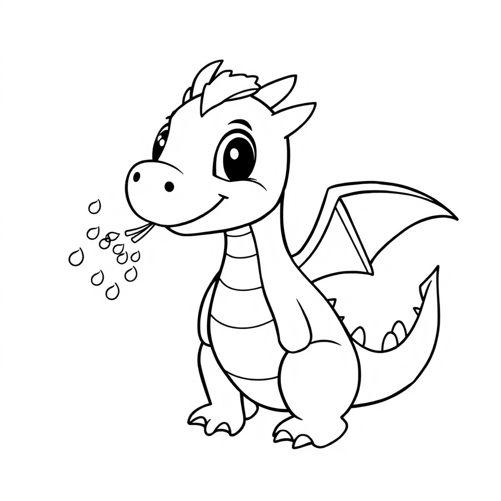 dragon coloring page 6