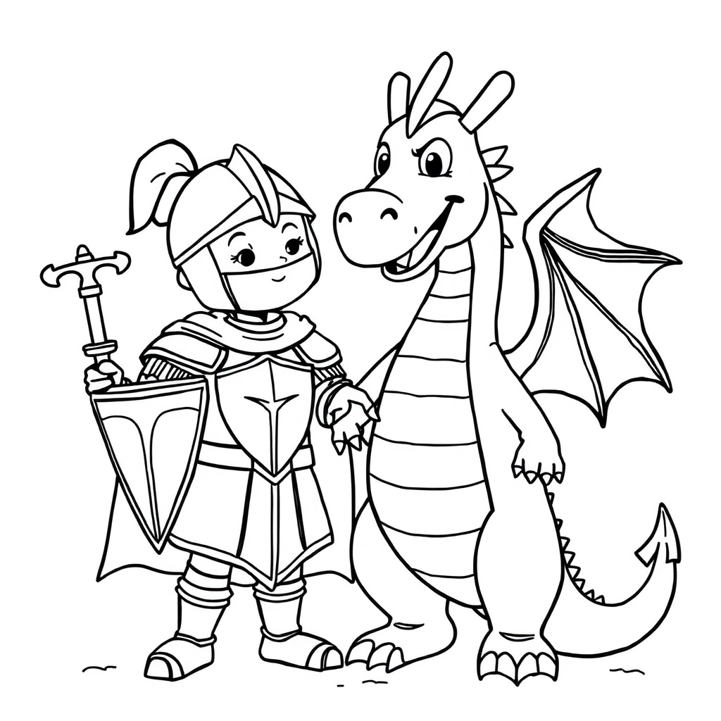 dragon coloring page 5