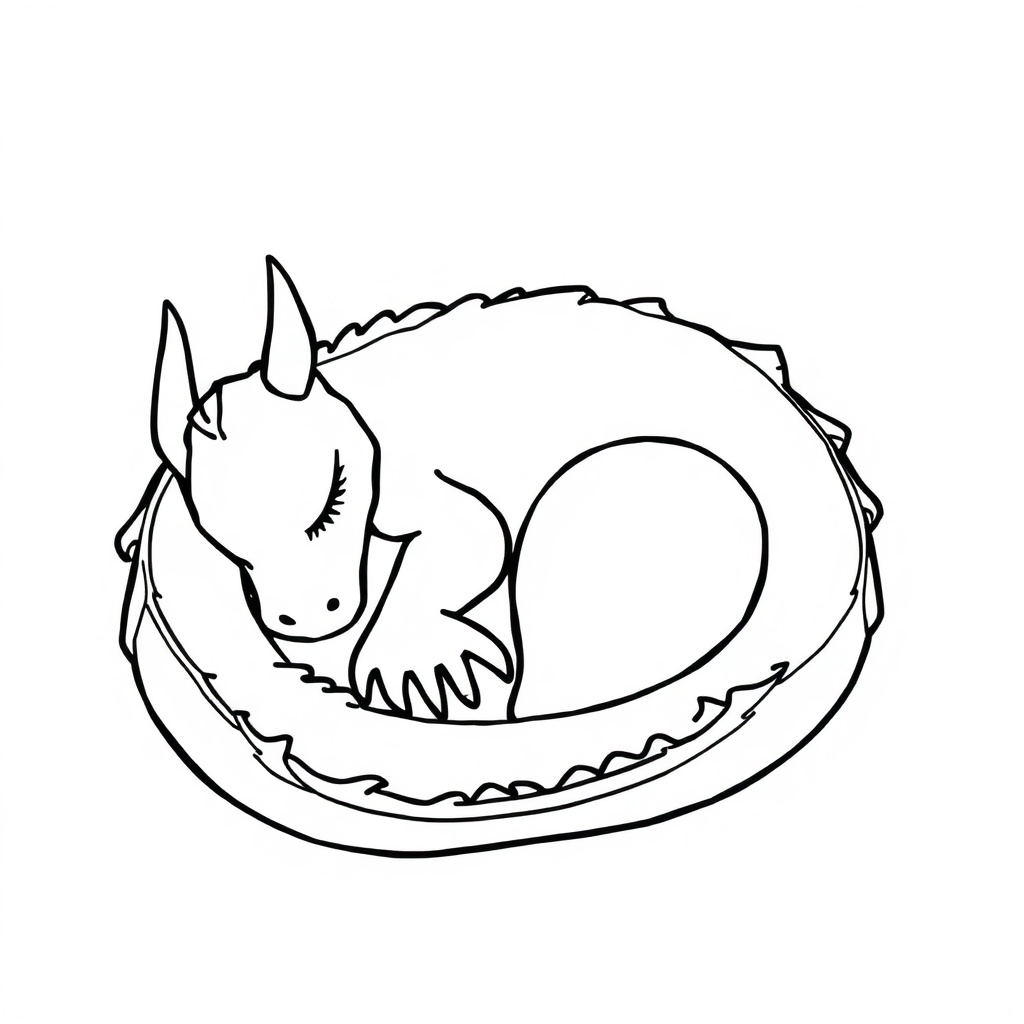 dragon coloring page 7