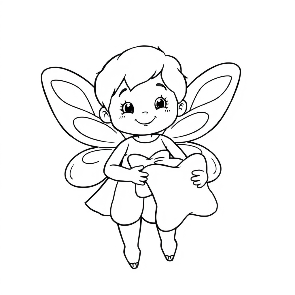 fairy coloring page 5