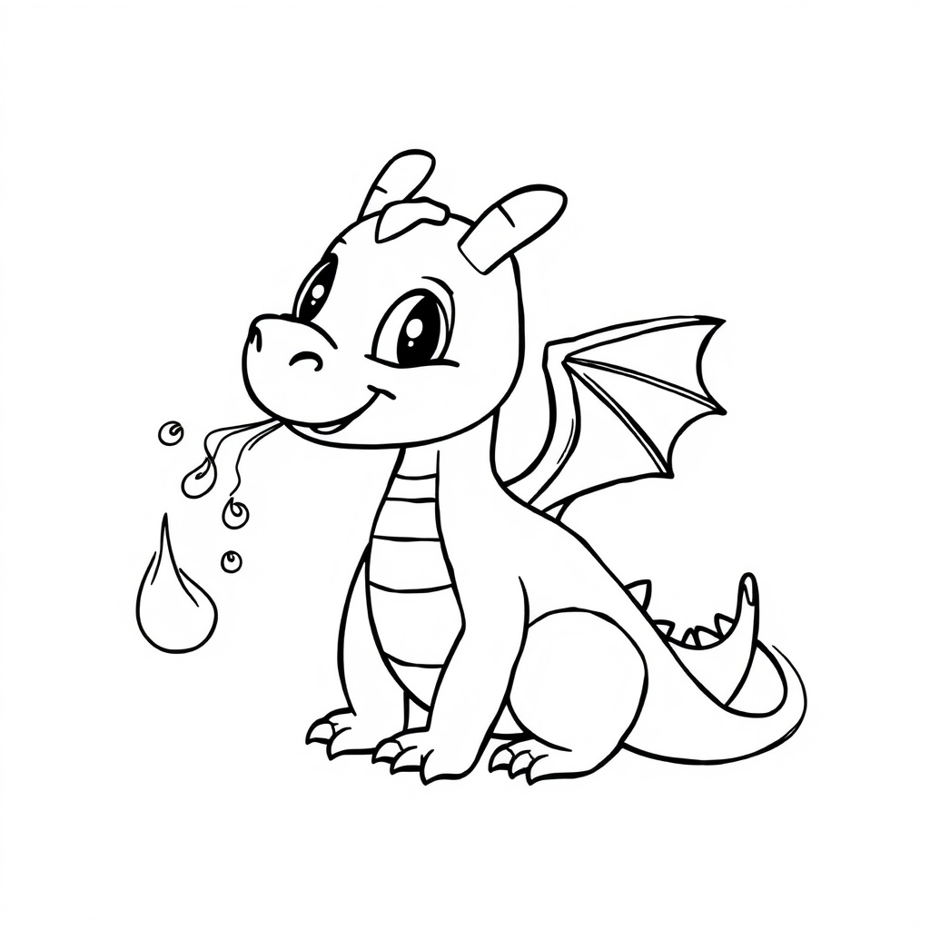 dragon coloring page 6