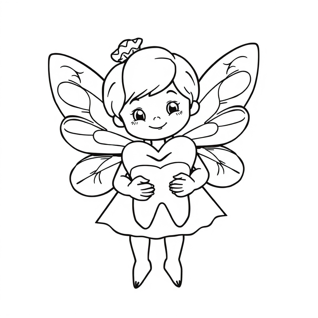 fairy coloring page 5