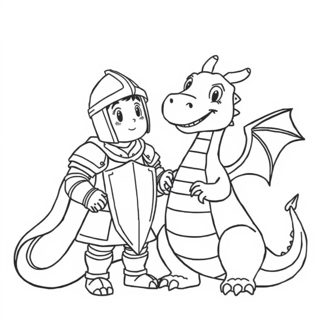 dragon coloring page 5
