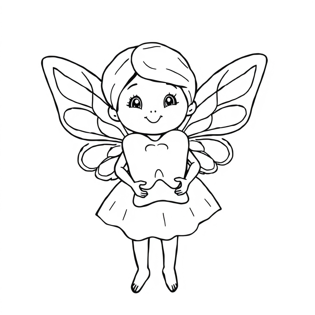 fairy coloring page 5