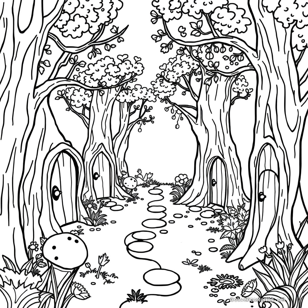 fairy coloring page 7