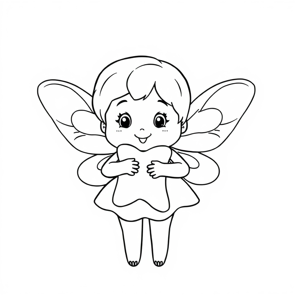 fairy coloring page 5