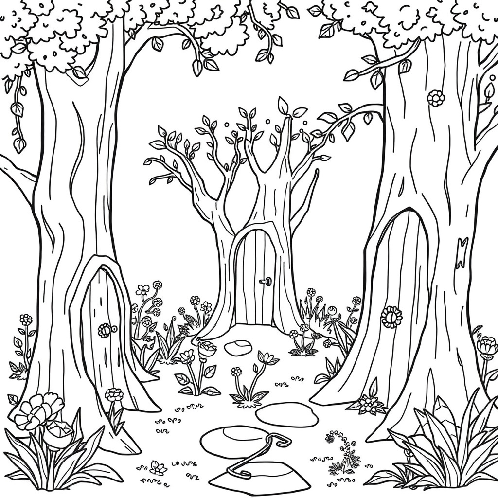 fairy coloring page 7