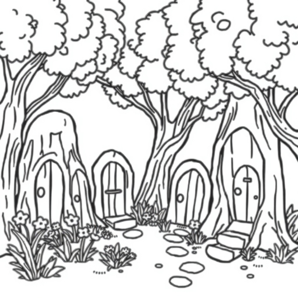fairy coloring page 7