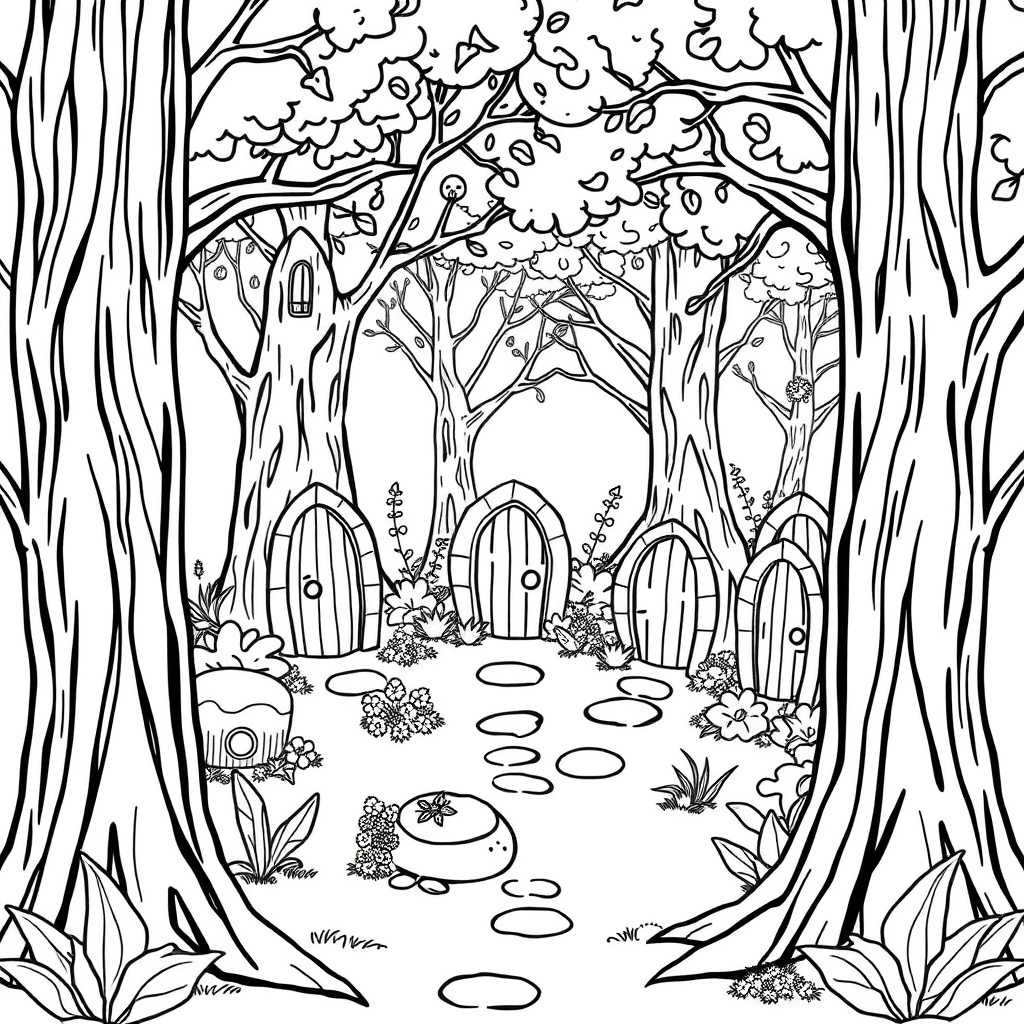 fairy coloring page 7