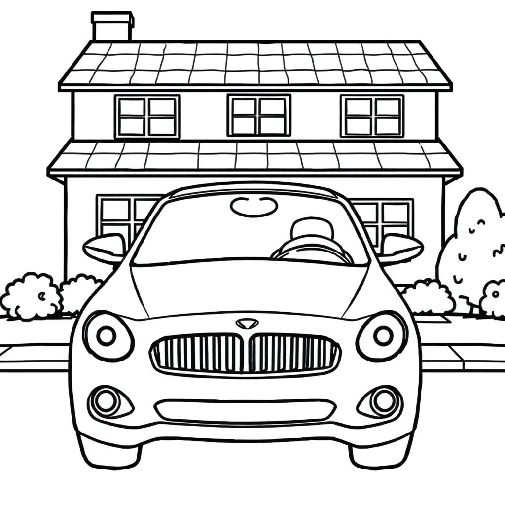 car coloring page 5