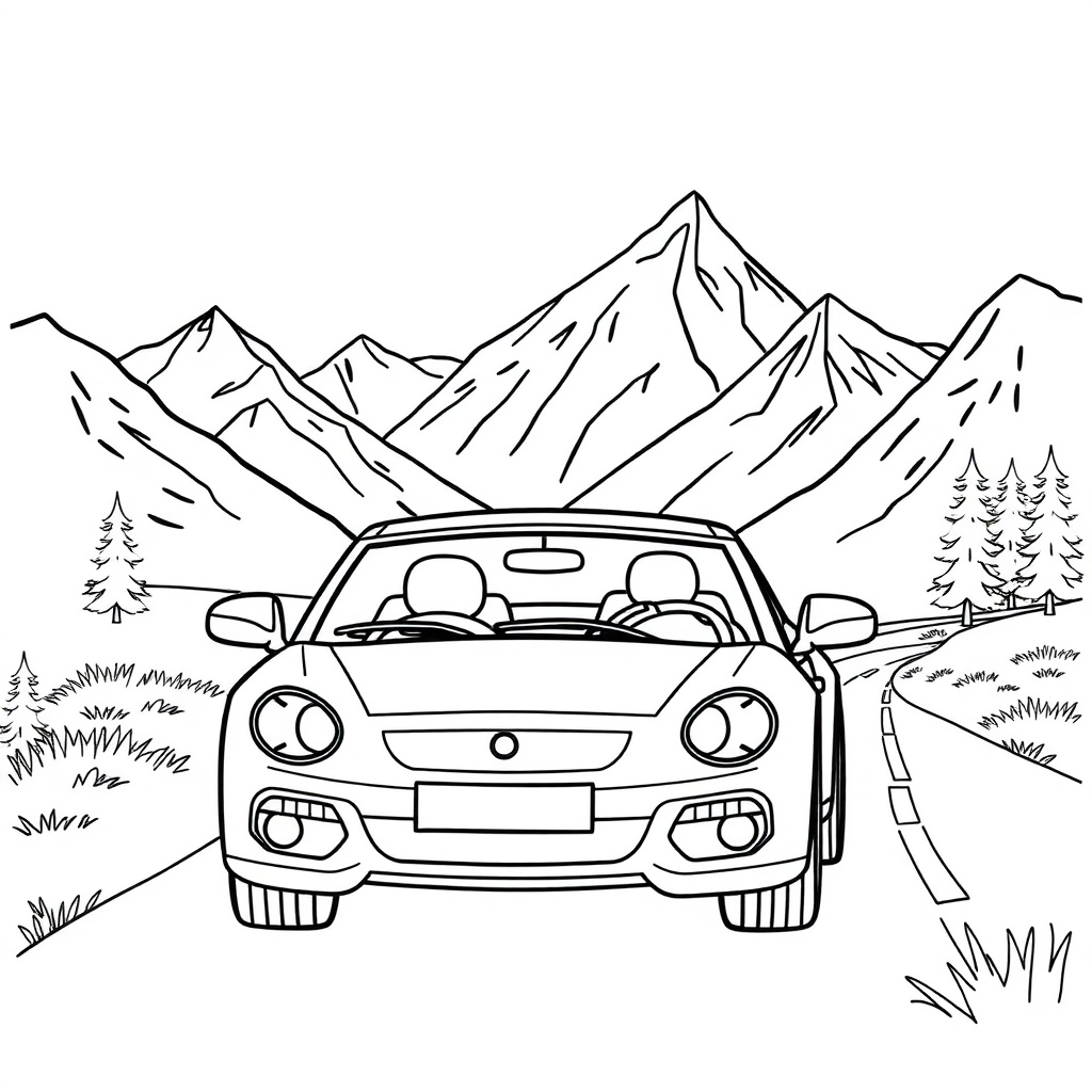 car coloring page 6