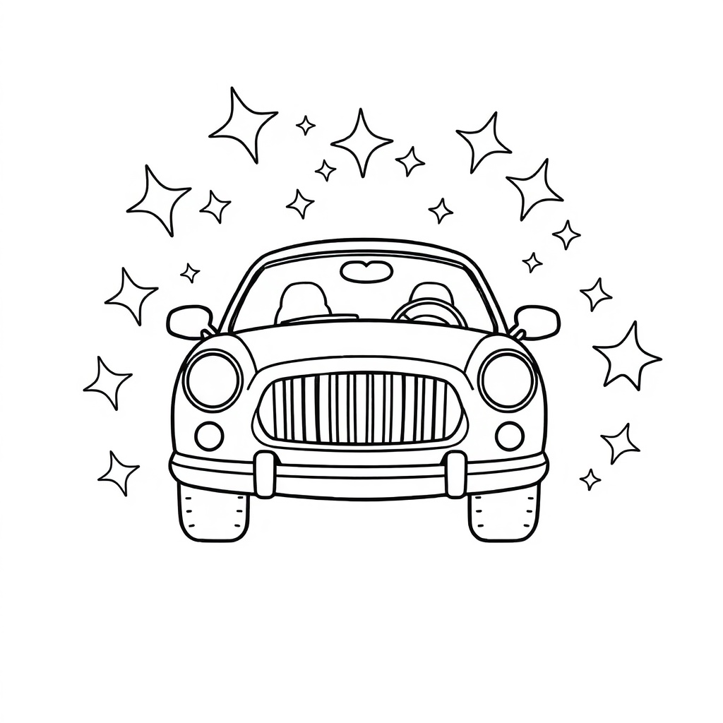car coloring page 8