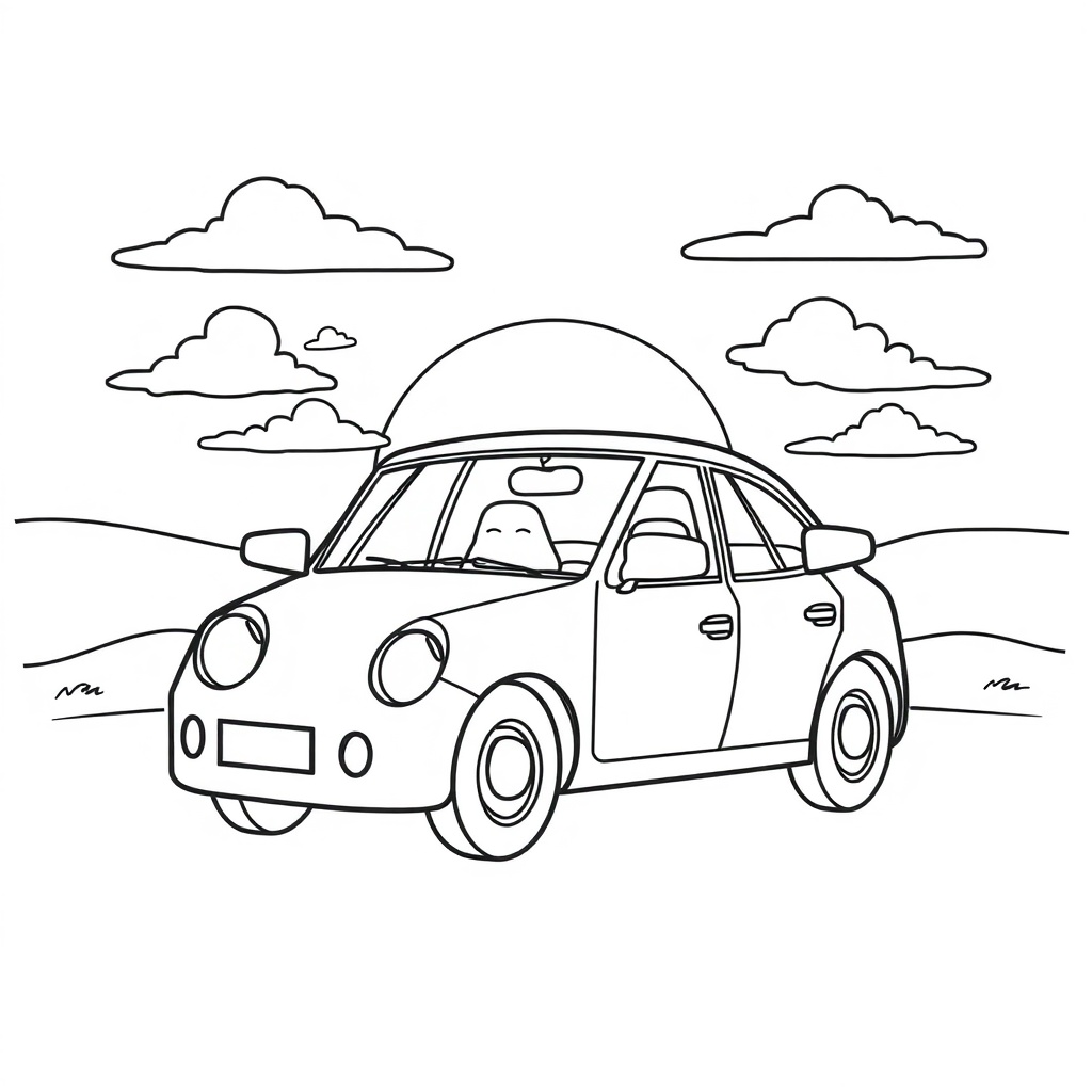 car coloring page 7