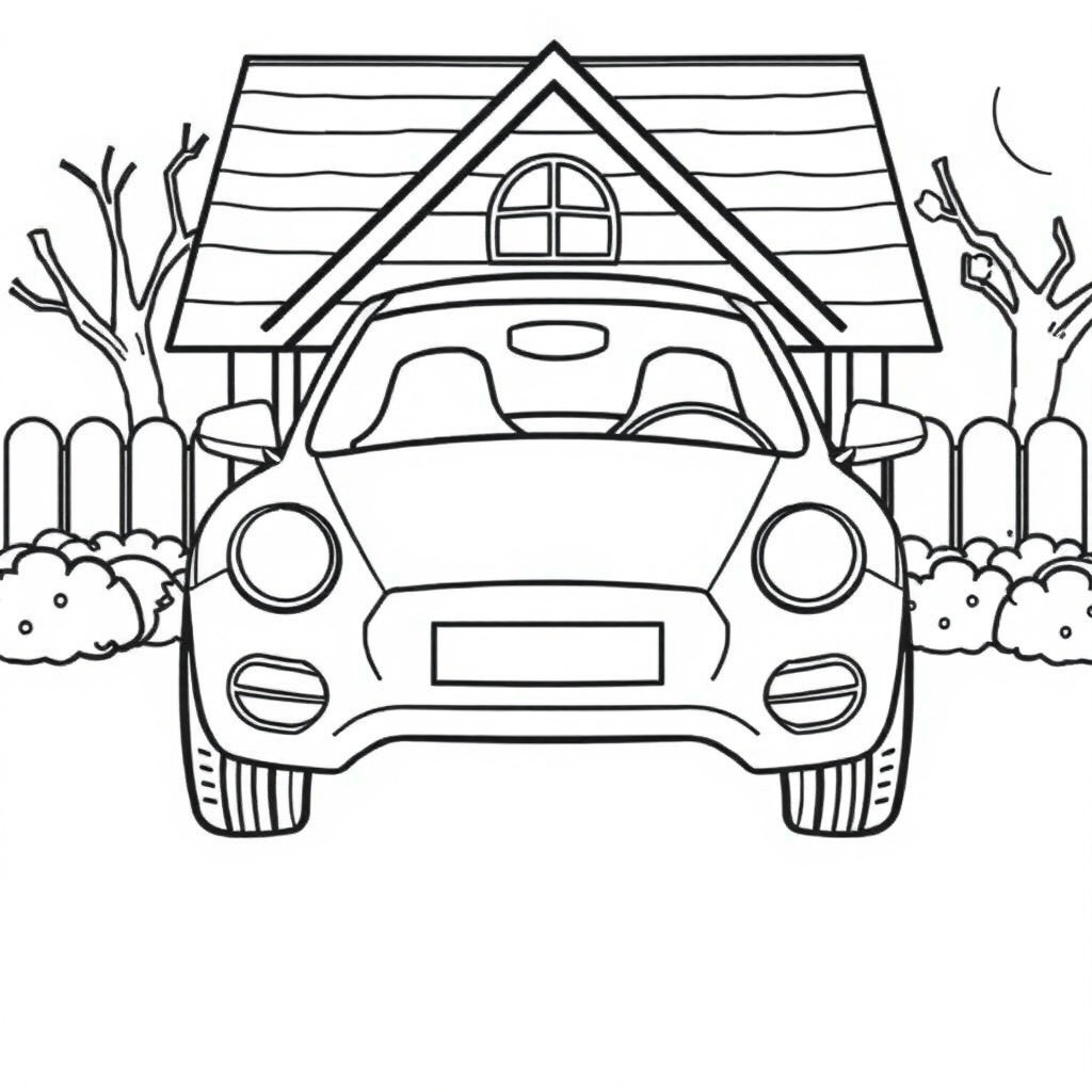 car coloring page 5