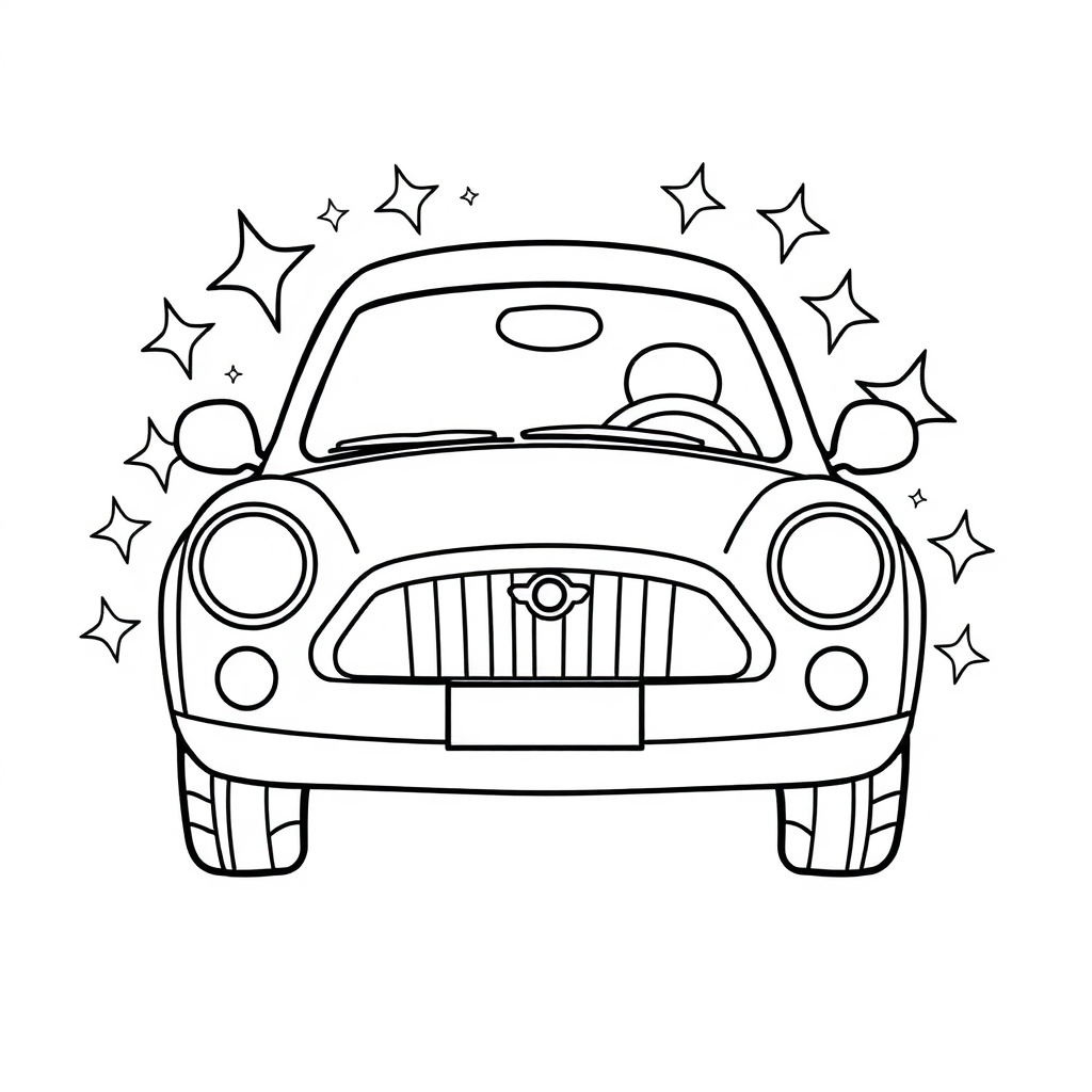 car coloring page 8