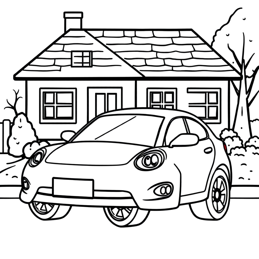 car coloring page 5