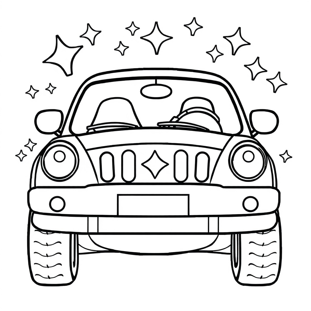 car coloring page 8