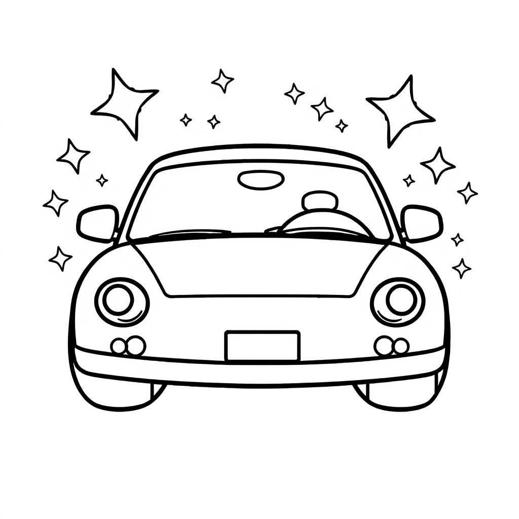 car coloring page 8