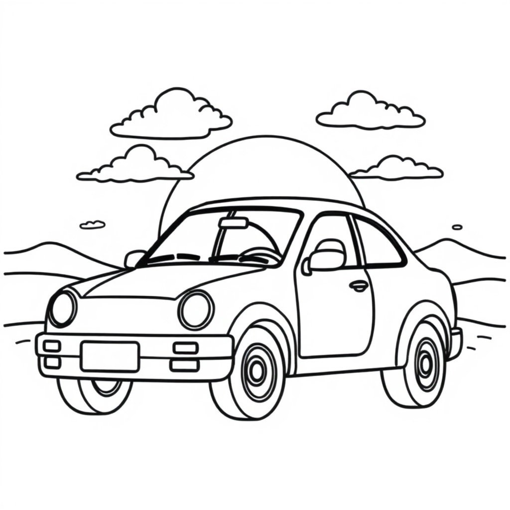 car coloring page 7