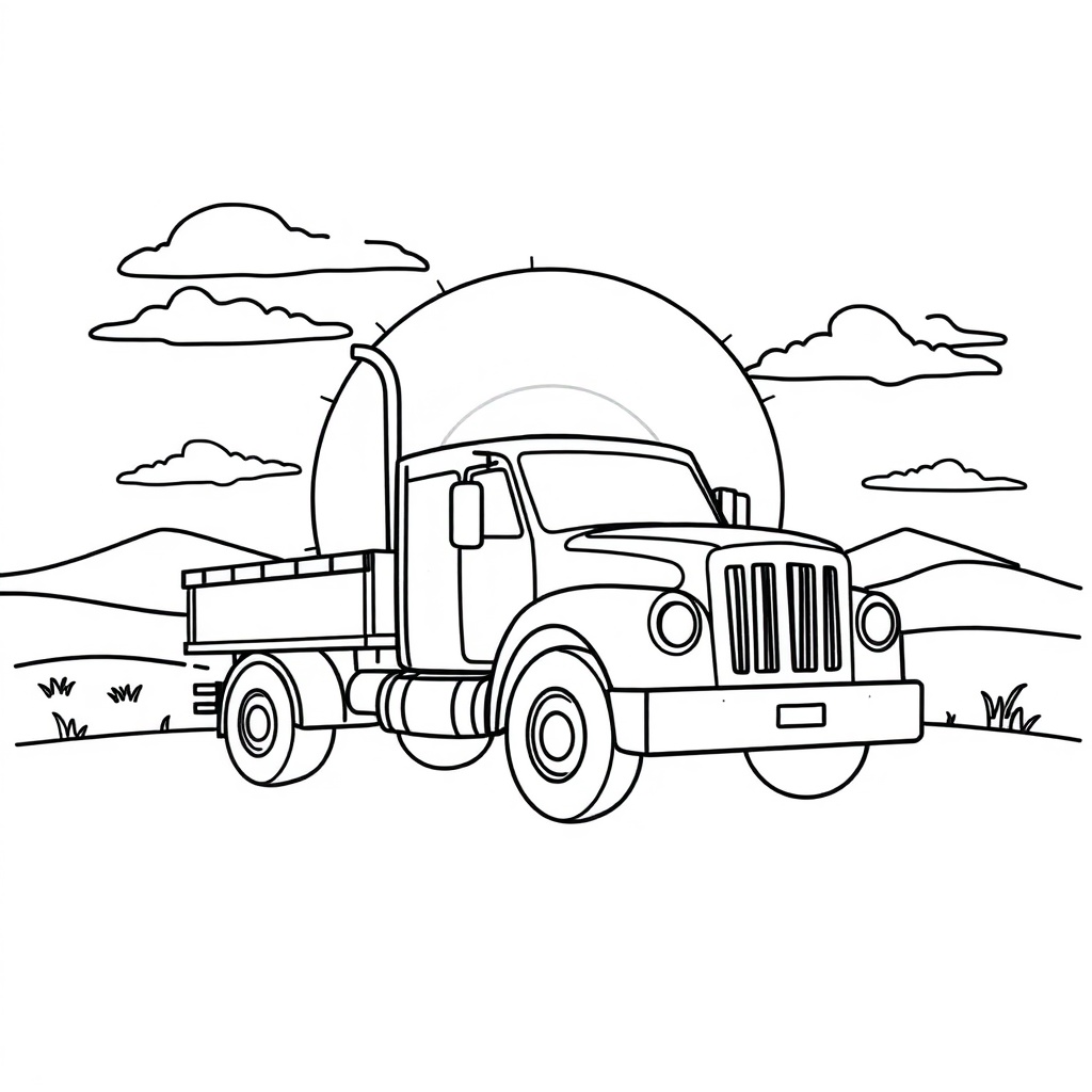 truck coloring page 7
