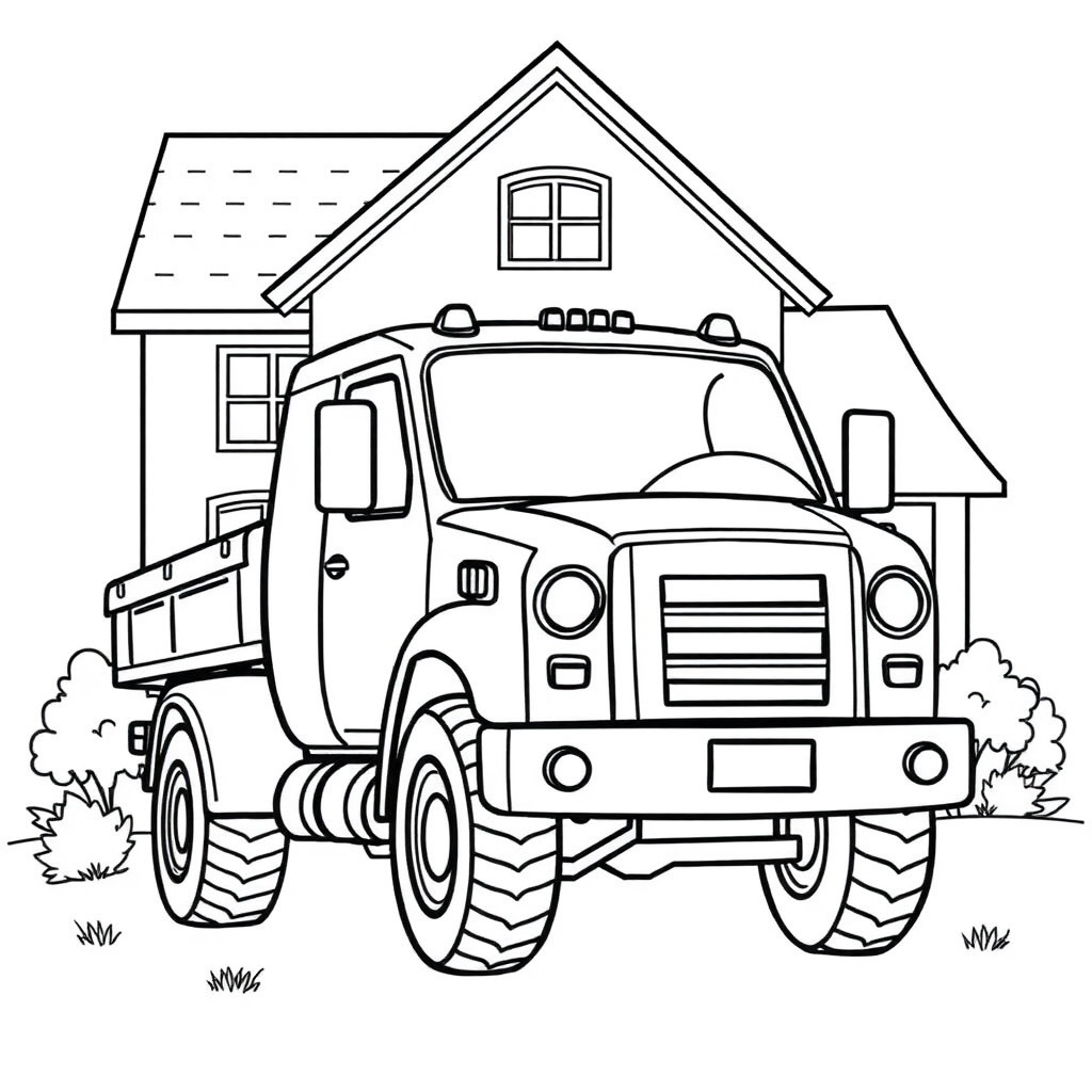 truck coloring page 5