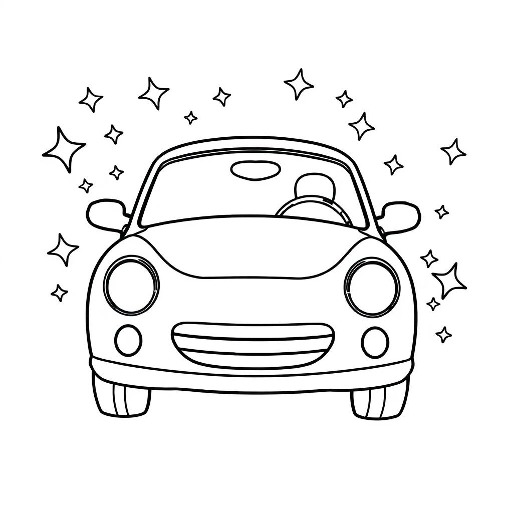 car coloring page 8