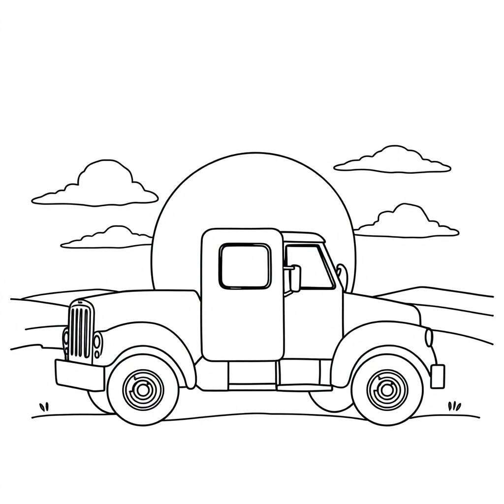 truck coloring page 7