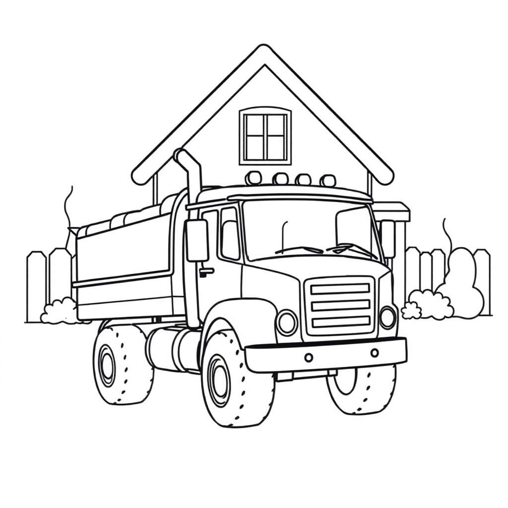 truck coloring page 5