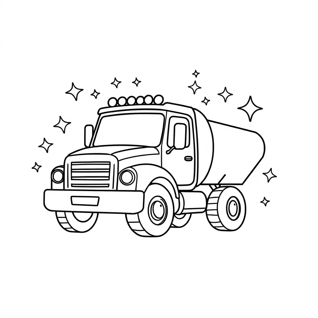 truck coloring page 8