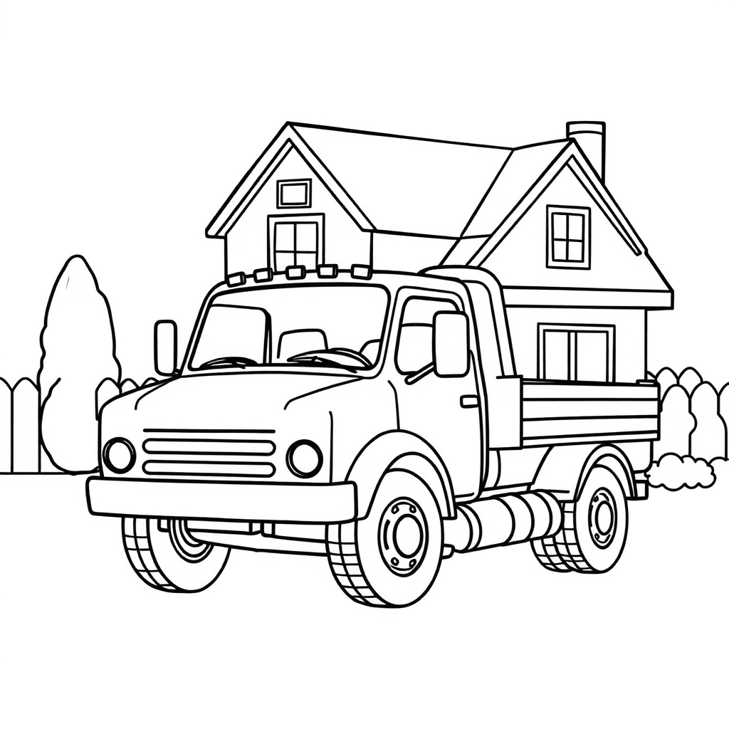 truck coloring page 5