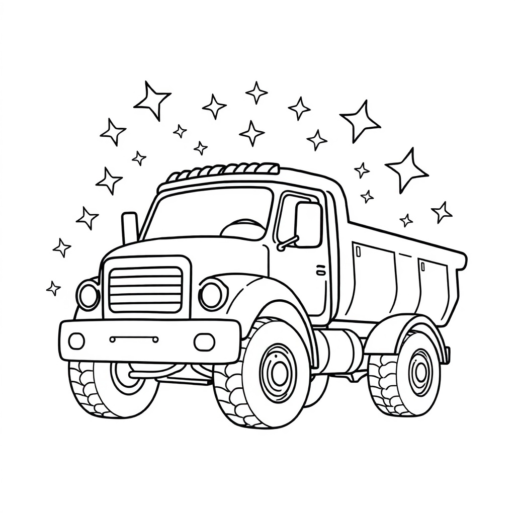 truck coloring page 8