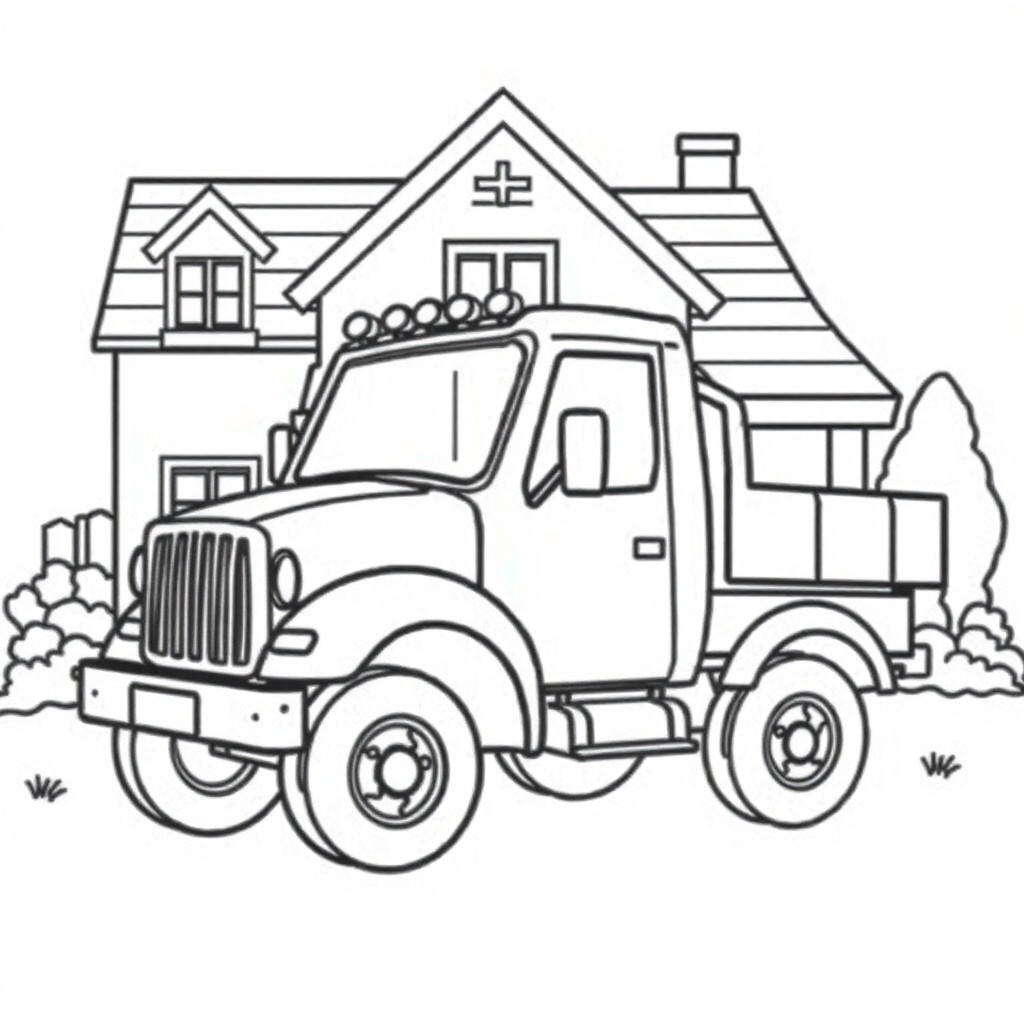 truck coloring page 5