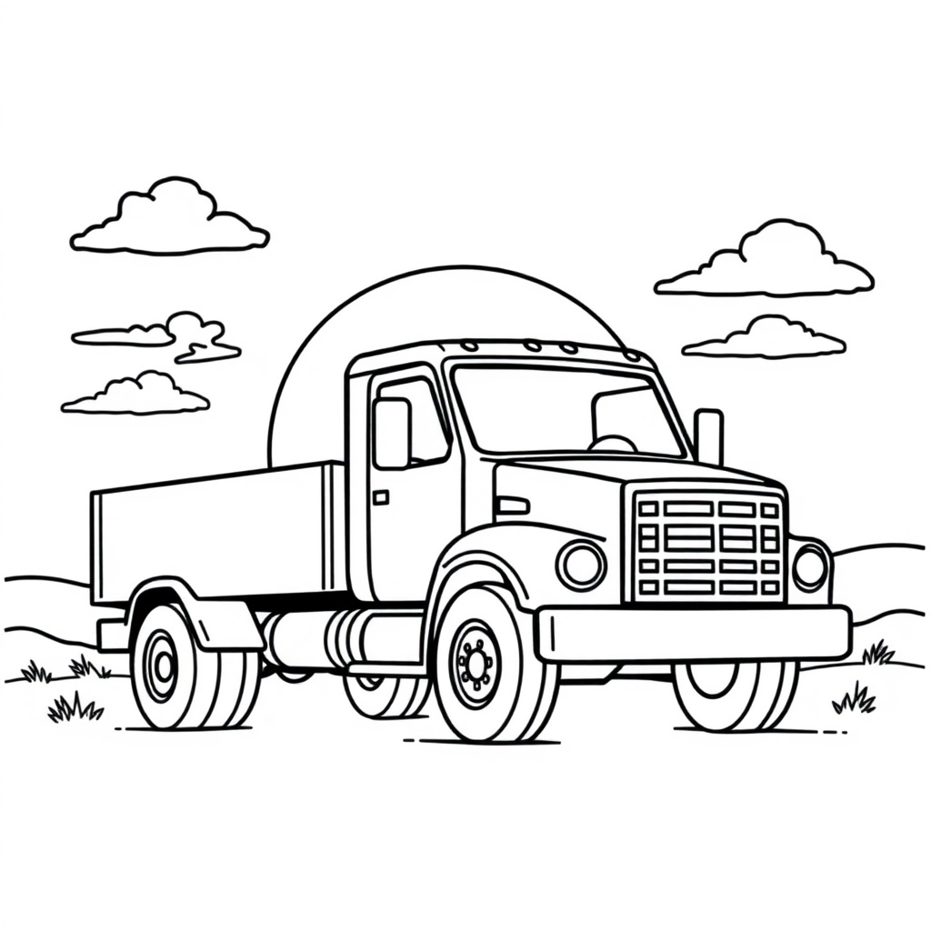 truck coloring page 7